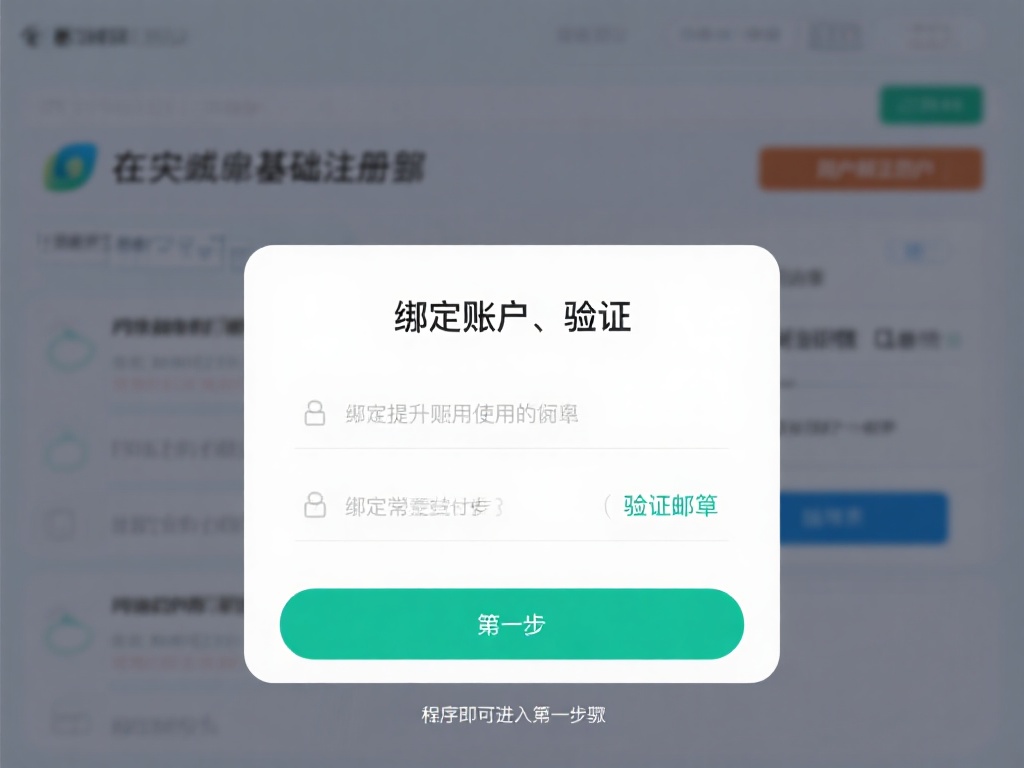 绑定账户与验证：
在完成基础注册后，平台可能会要